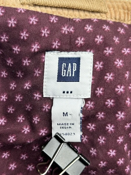 Vintage Gap Jacket Womens Medium Brown Corduroy Peacoat Trench Lined 90s Y2K - Picture 13 of 14